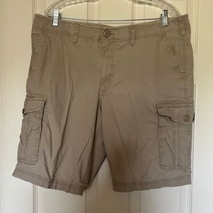 Sonoma Good For Life Flex-wear Mens Khaki Cargo Shorts Size 38